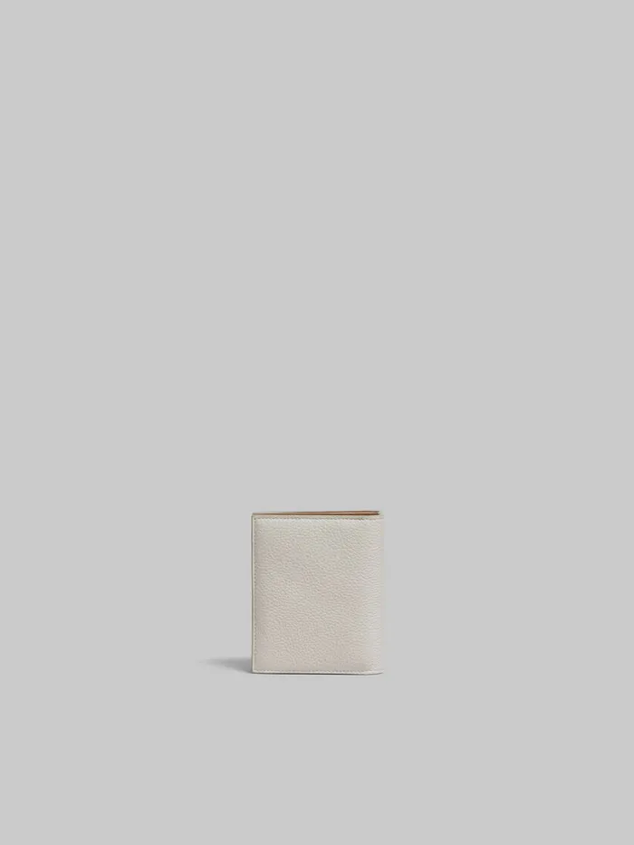 Grey Leather Ziparound Bifold Wallet With Marni Mending Women Marni Wallets and Small Leather Goods