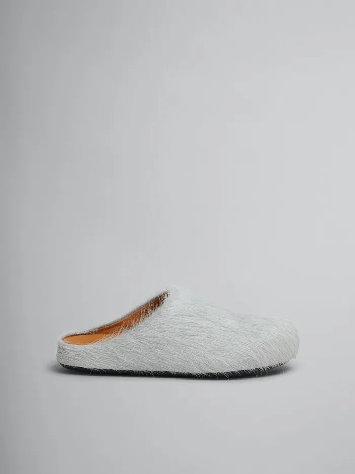 Grey Longhair Calfskin Fussbett Sabot Women Marni Fussbett