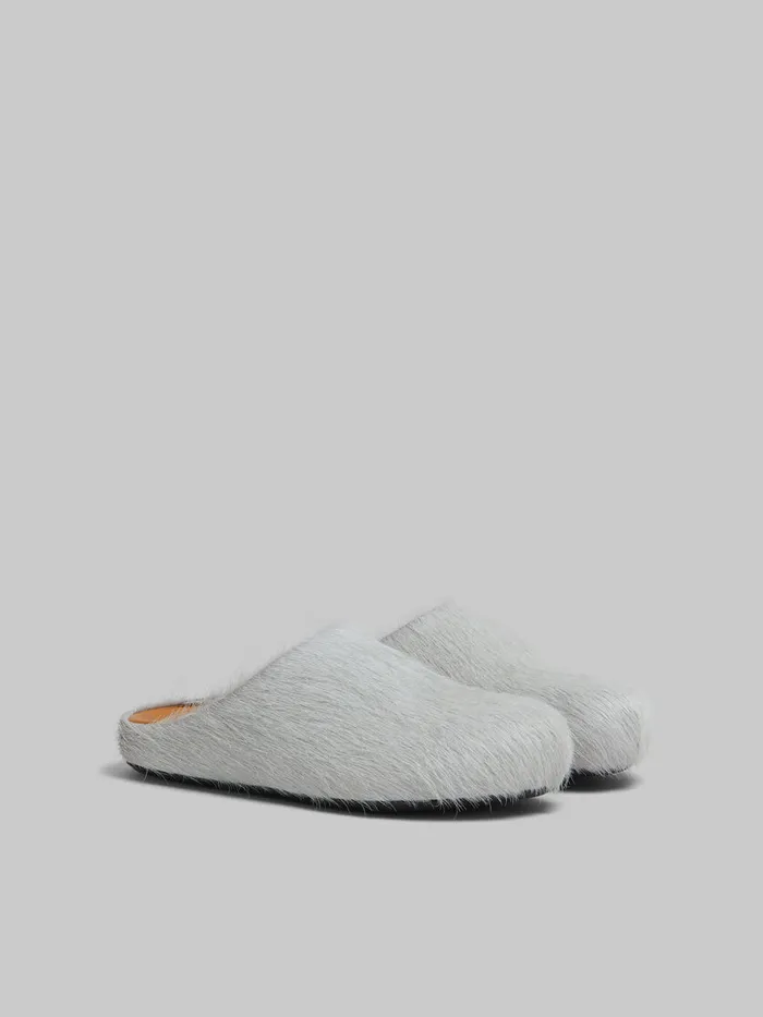 Grey Longhair Calfskin Fussbett Sabot Women Marni Fussbett