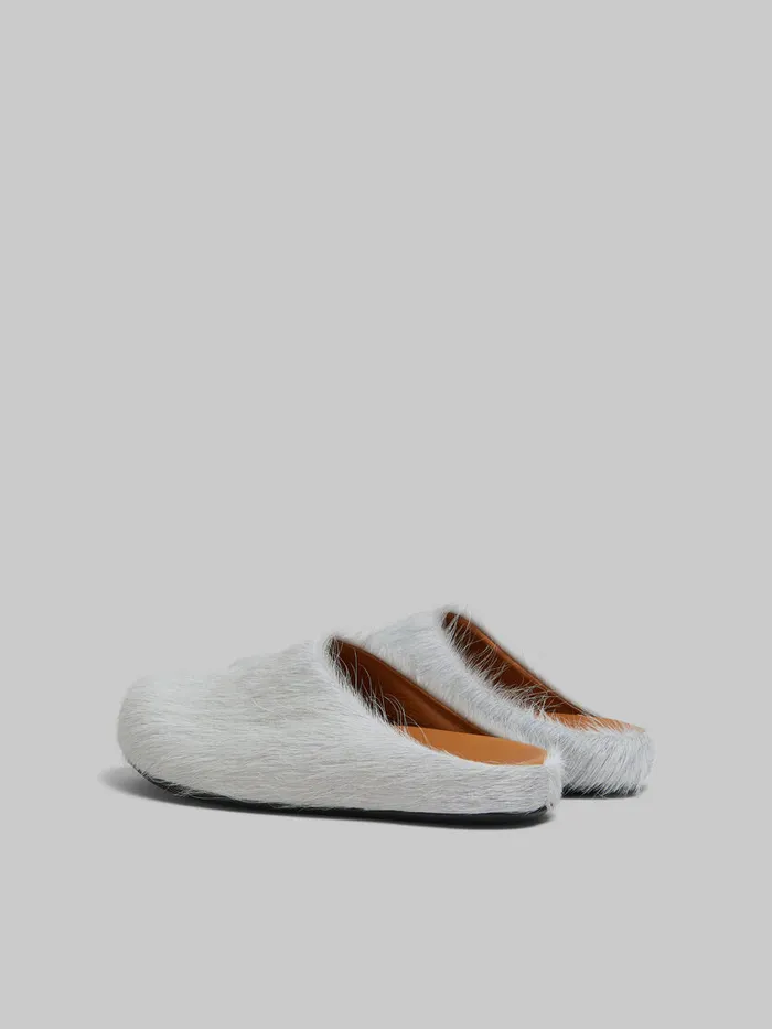 Grey Longhair Calfskin Fussbett Sabot Women Marni Fussbett
