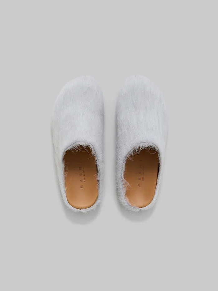 Grey Longhair Calfskin Fussbett Sabot Women Marni Fussbett