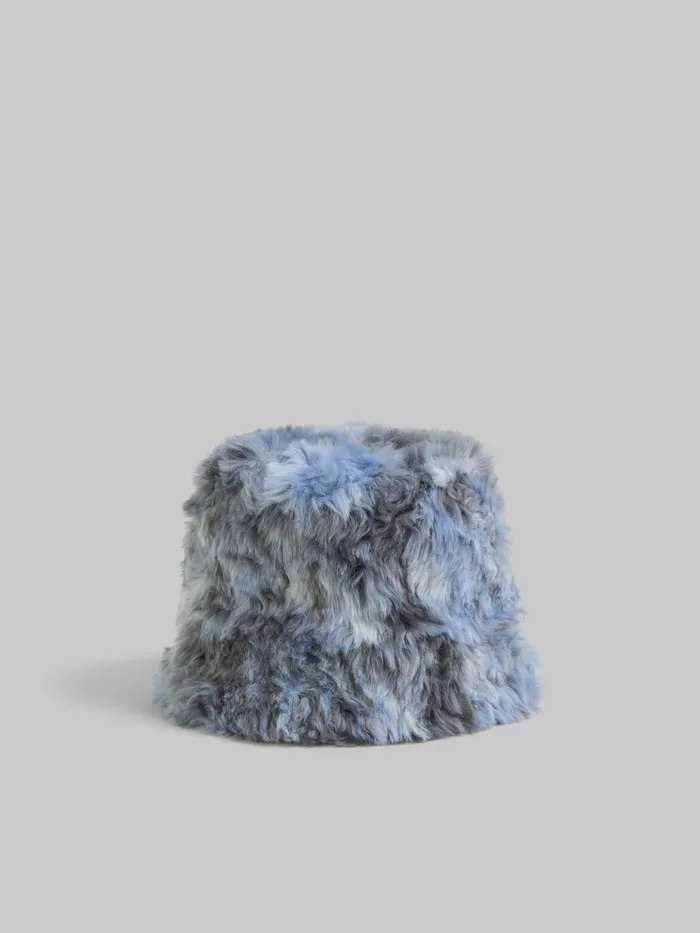 Grey Longhair Jacquard Bucket Hat Men Marni Hats