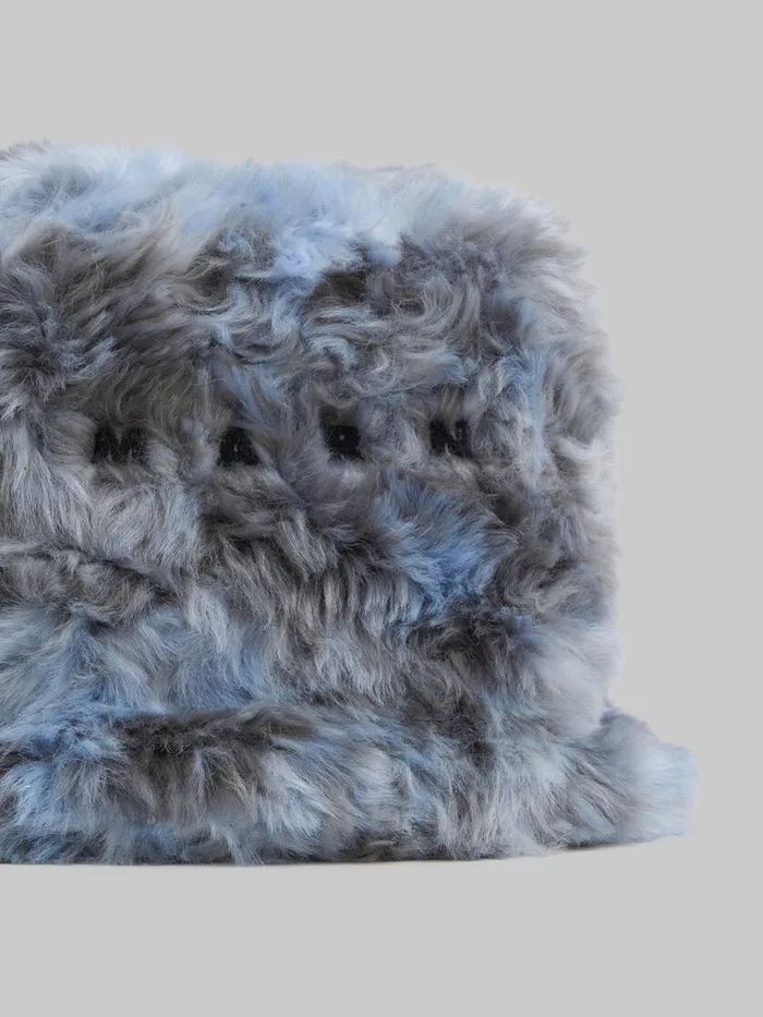 Grey Longhair Jacquard Bucket Hat Men Marni Hats