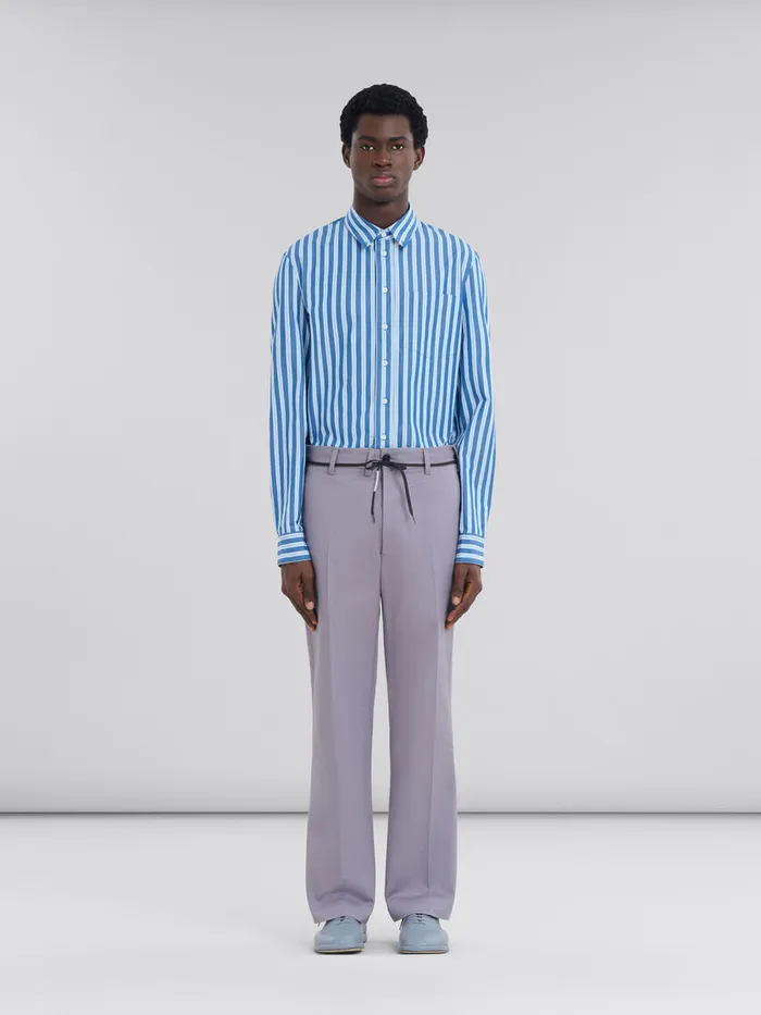 Grey Organic Gabardine Chinos Men Marni Pants