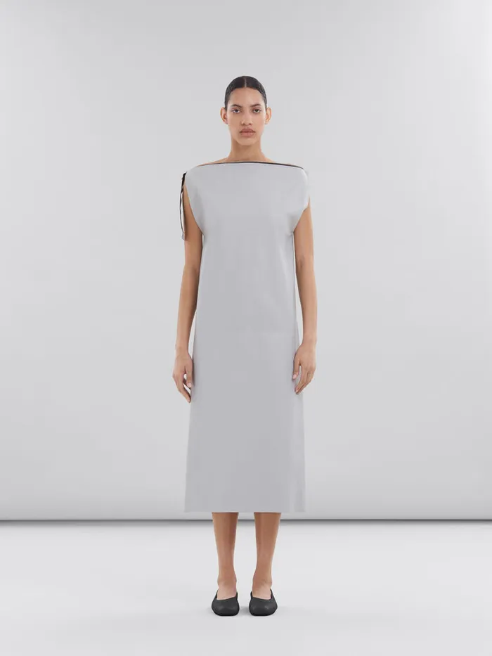 Grey Sleeveless Nappa Dress Women Marni Dresses