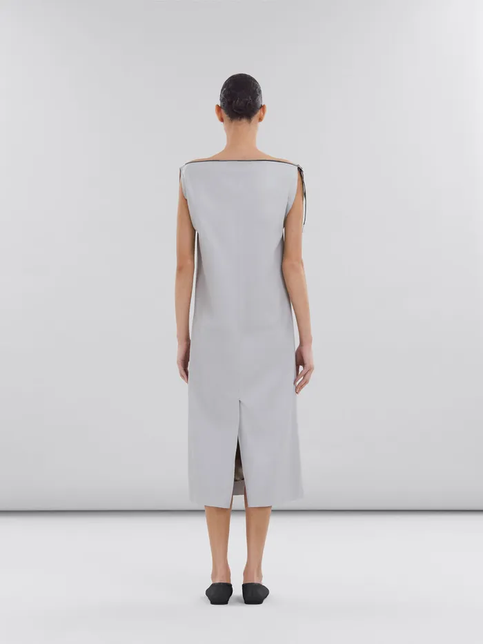 Grey Sleeveless Nappa Dress Women Marni Dresses