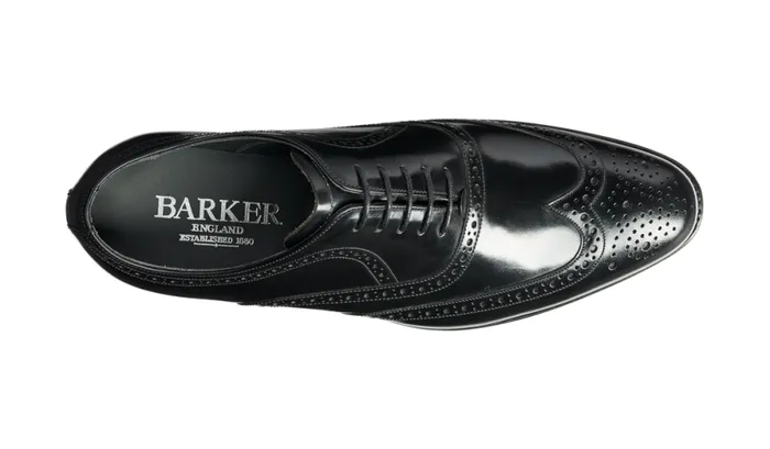 Hampstead 8211 Black Calf Mens Barker Shoes Brogues