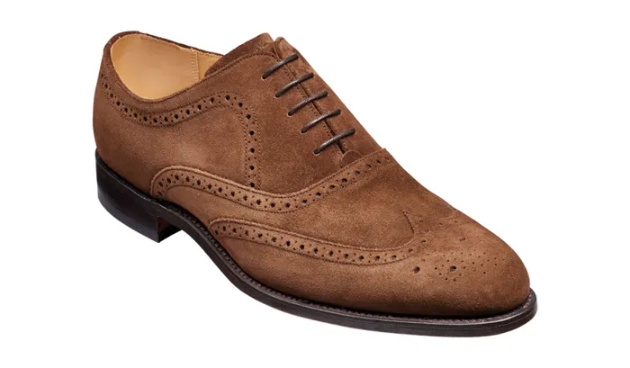 Hampstead 8211 Castagnia Suede Mens Barker Shoes Brogues