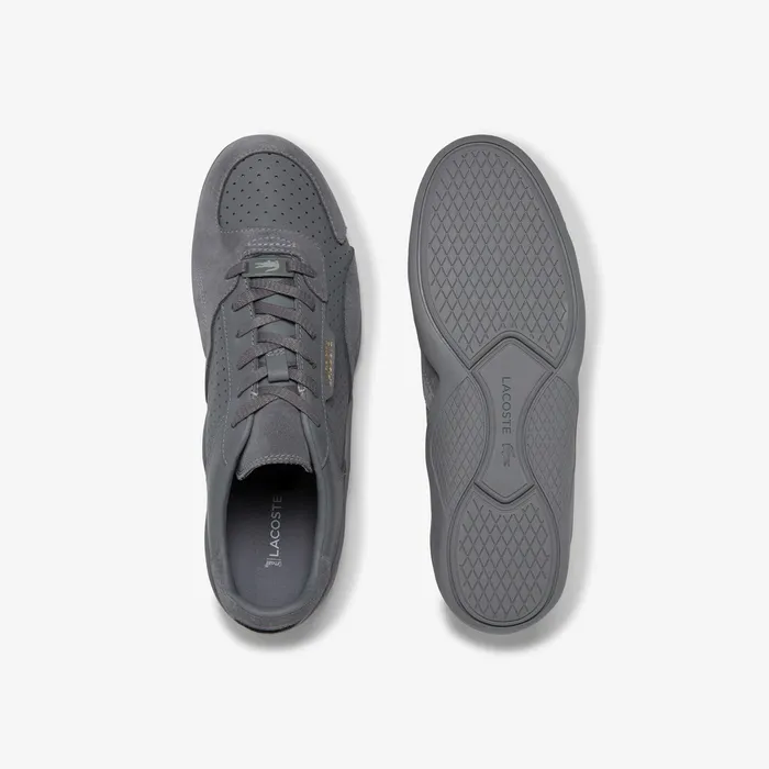 Hapona Leather and Suede Sneakers GreyGrey Womens Lacoste Sneakers Gift 4 You