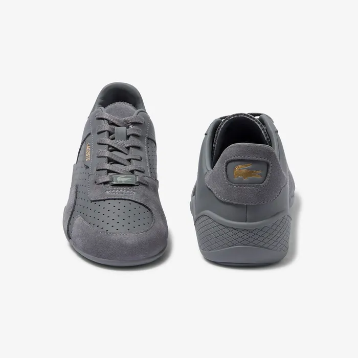 Hapona Leather and Suede Sneakers GreyGrey Womens Lacoste Sneakers Gift 4 You