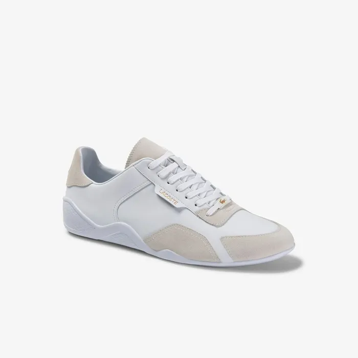Hapona Leather and Suede Sneakers WhiteWhite Mens Lacoste Sneakers USA