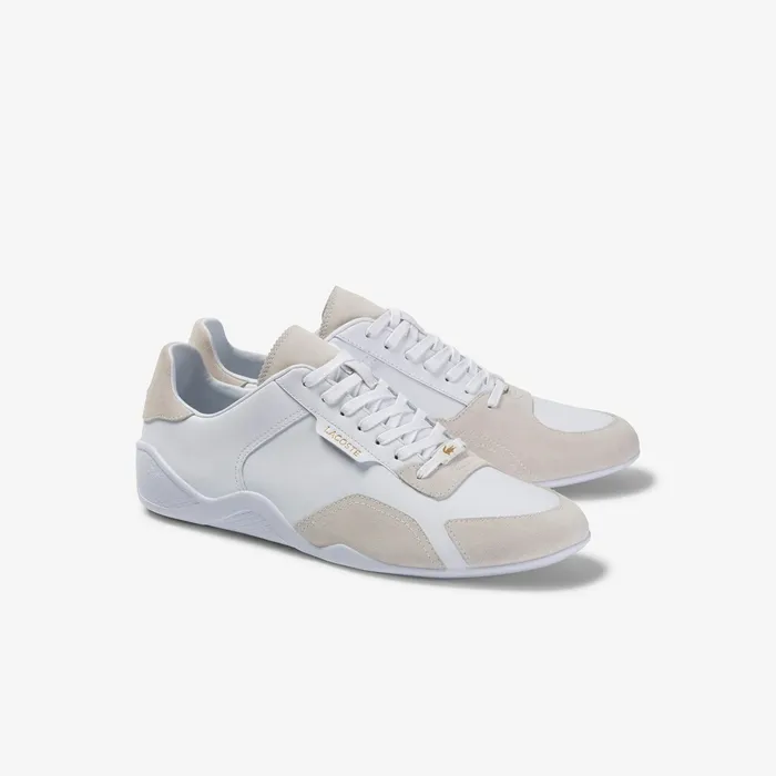Hapona Leather and Suede Sneakers WhiteWhite Mens Lacoste Sneakers USA