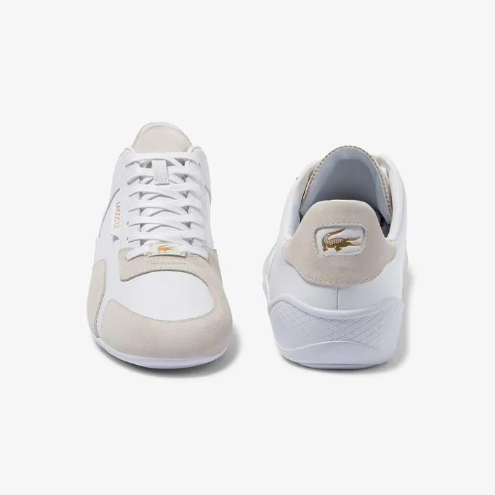 Hapona Leather and Suede Sneakers WhiteWhite Mens Lacoste Sneakers USA