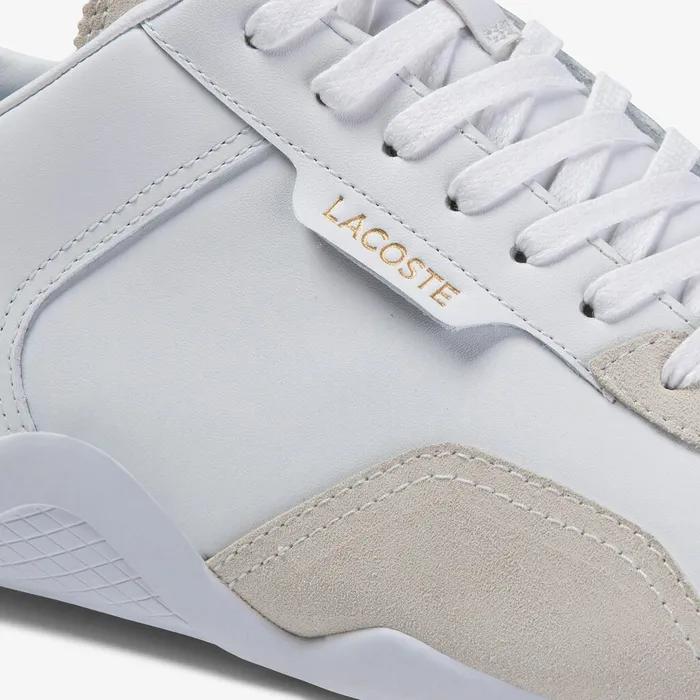 Hapona Leather and Suede Sneakers WhiteWhite Mens Lacoste Sneakers USA