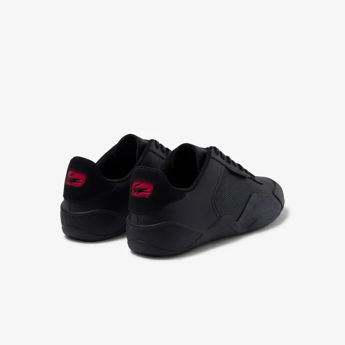 Hapona Leather and Synthetic Sneakers BlackRed Mens Lacoste Sneakers Online