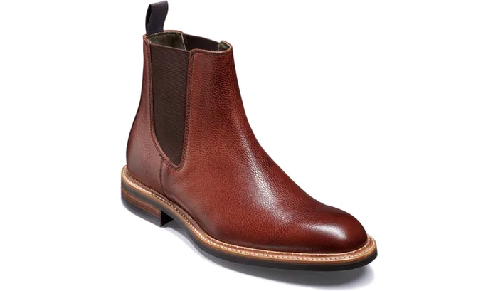 Harrowick 8211 Cherry Grain Mens Barker Shoes Boots