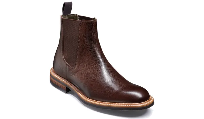 Harrowick 8211 Dark Brown Grain Mens Barker Shoes Boots