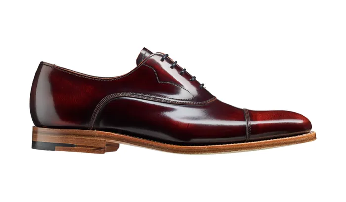 Hartley 8211 Brandy HiShine Mens Barker Shoes Oxfords