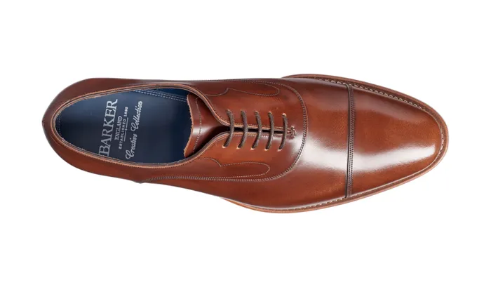 Hartley 8211 Cedar HiShine Mens Barker Shoes Oxfords