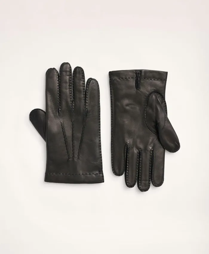 Hats andamp Scarves Men Brooks Brothers Lambskin Gloves With Cashmere Lining Black Hats andamp Scarves Men Brooks Brothers Lambskin Gloves With Cashmere Lining Black