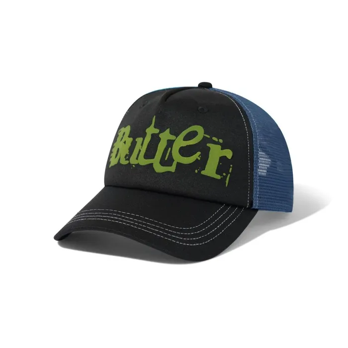 Hats Men Butter Goods Breakdown Trucker Cap Black