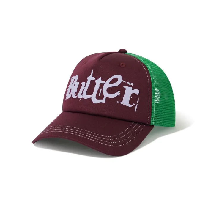 Hats Men Butter Goods Breakdown Trucker Cap Wine