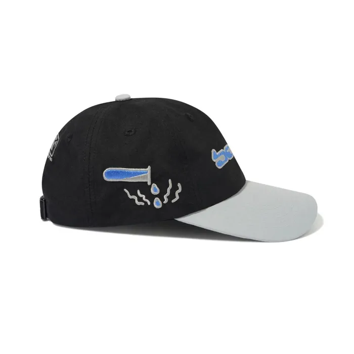 Hats Men Butter Goods Corrosive 6 Panel Cap Black Grey