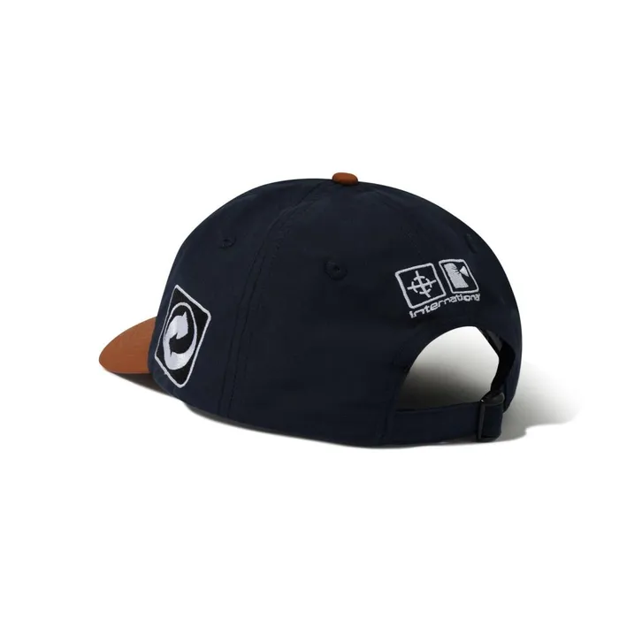 Hats Men Butter Goods Corrosive 6 Panel Cap Navy Bark