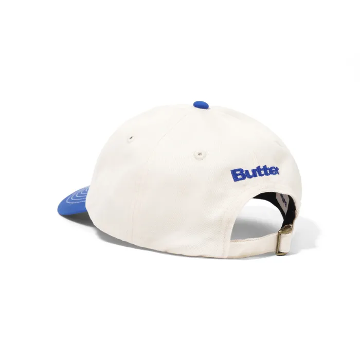 Hats Men Butter Goods Finest Logo 6 Panel Cap Natural Royal Blue Hats Men Butter Goods Finest Logo 6 Panel Cap Natural Royal Blue