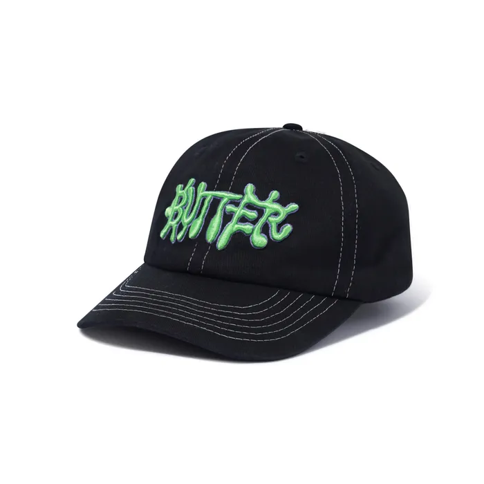 Hats Men Butter Goods Ink 6 Panel Cap Black