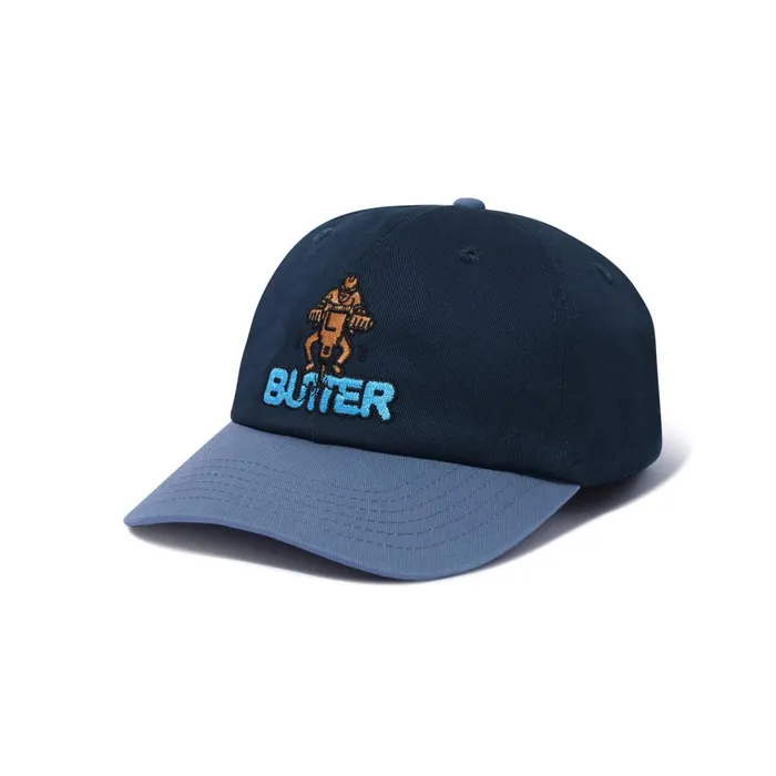 Hats Men Butter Goods Jack Hammer 6 Panel Cap Navy Ocean