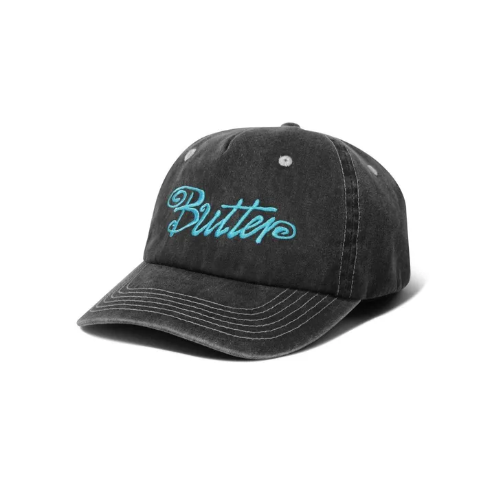 Hats Men Butter Goods Jive Pinch Front Cap Black