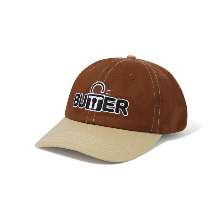 Hats Men Butter Goods Lock 6 Panel Cap Oak Tan
