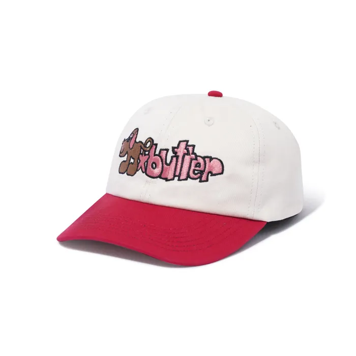 Hats Men Butter Goods Pooch 6 Panel Cap Natural Cherry