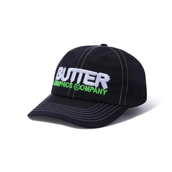 Hats Men Butter Goods Program 6 Panel Cap Black