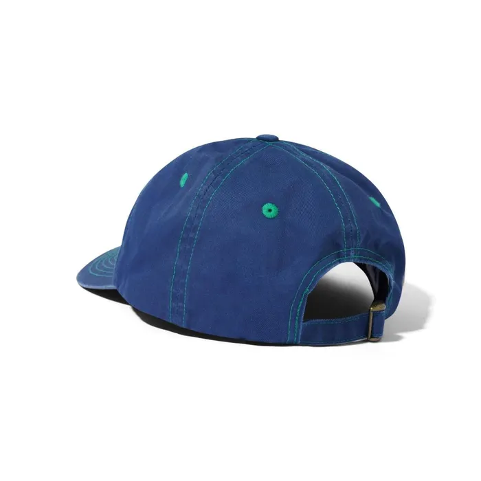Hats Men Butter Goods Rounded Logo 6 Panel Cap Navy Hats Men Butter Goods Rounded Logo 6 Panel Cap Navy