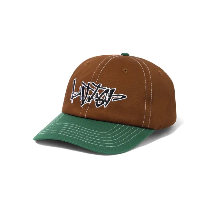 Hats Men Butter Goods Scratch 6 Panel Cap Brown Forest