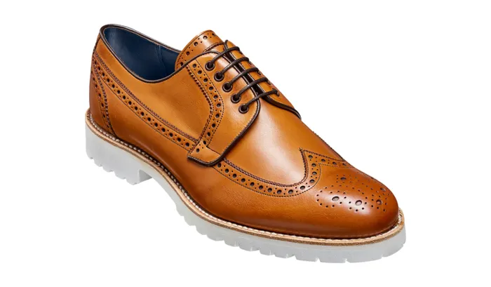 Hawk 8211 Cedar Calf Mens Barker Shoes Brogues