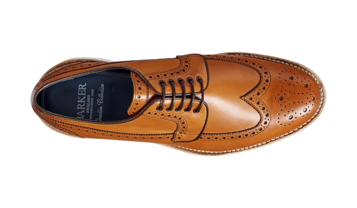 Hawk 8211 Cedar Calf Mens Barker Shoes Brogues