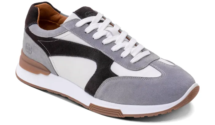 Hill 8211 Grey Combi Mens Barker Shoes Sneakers