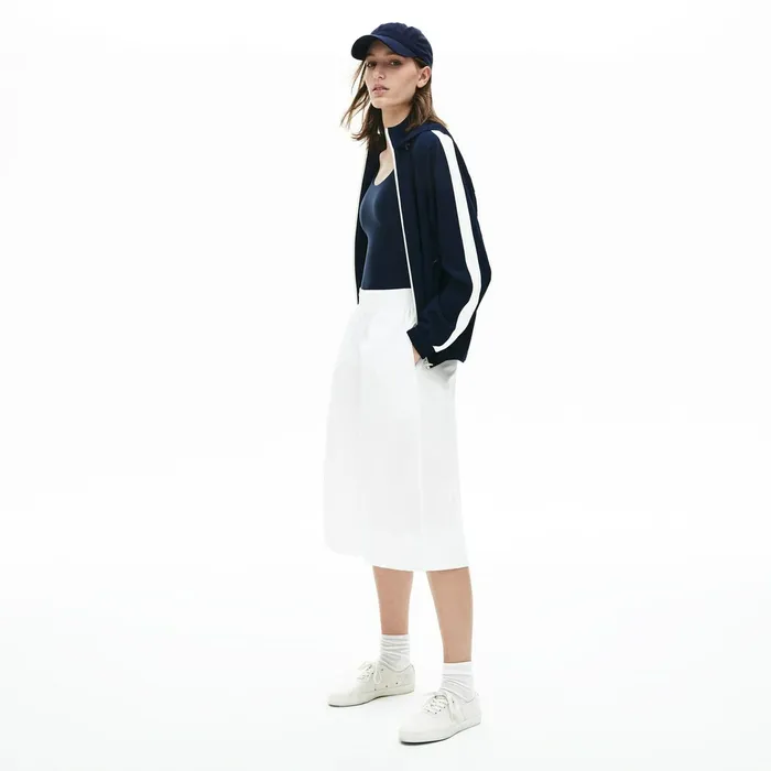 Hooded ZipUp Sweatshirt BlackWhite Womens Lacoste Sweaters and Sweatshirts Gift for Friend Hooded ZipUp Sweatshirt BlackWhite Womens Lacoste Sweaters and Sweatshirts Gift for Friend