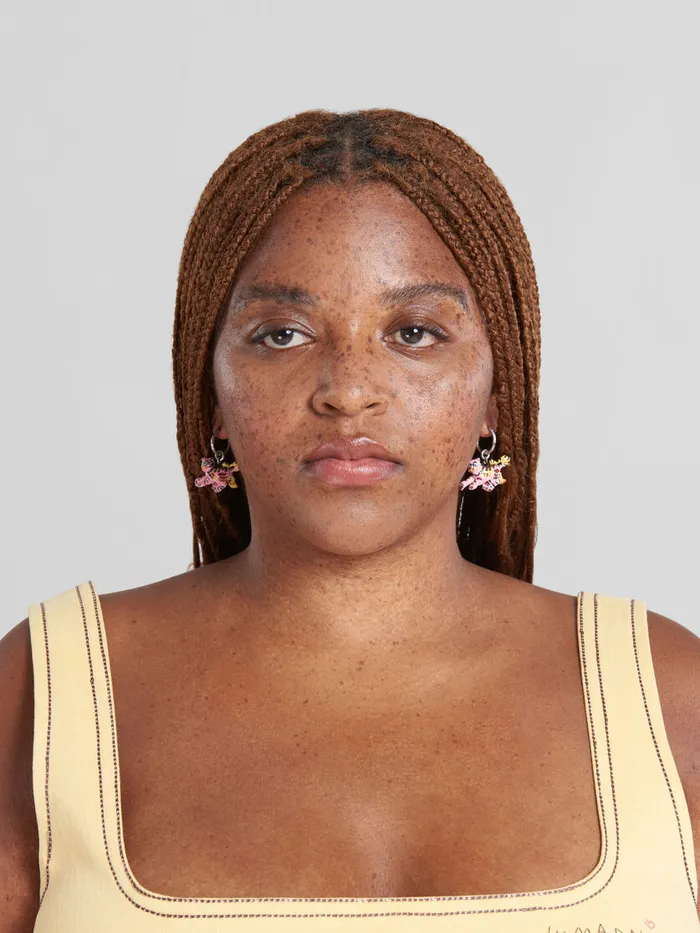 Hook Earrings With Tiger Pendants Women Marni Earrings