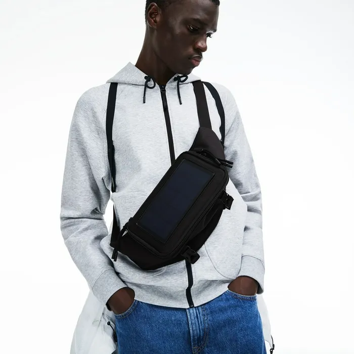 InfiniT Solar Charger Fanny Pack Black Mens Lacoste Bags Shop