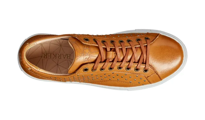 Isla 8211 Cedar Calf Studs Womens Barker Shoes Sneakers