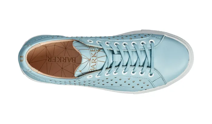 Isla 8211 Pale Blue Calf Studs Womens Barker Shoes Derbys