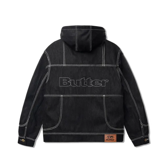 Jackets Men Butter Goods Adilson Denim Jacket Black Jackets Men Butter Goods Adilson Denim Jacket Black