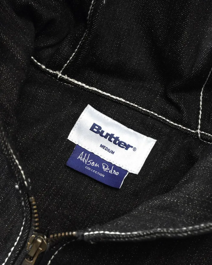 Jackets Men Butter Goods Adilson Denim Jacket Black Jackets Men Butter Goods Adilson Denim Jacket Black