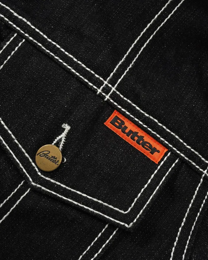 Jackets Men Butter Goods Adilson Denim Jacket Black Jackets Men Butter Goods Adilson Denim Jacket Black