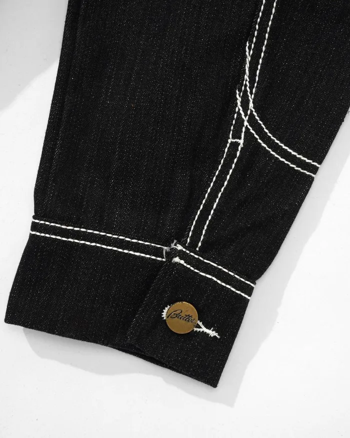 Jackets Men Butter Goods Adilson Denim Jacket Black Jackets Men Butter Goods Adilson Denim Jacket Black