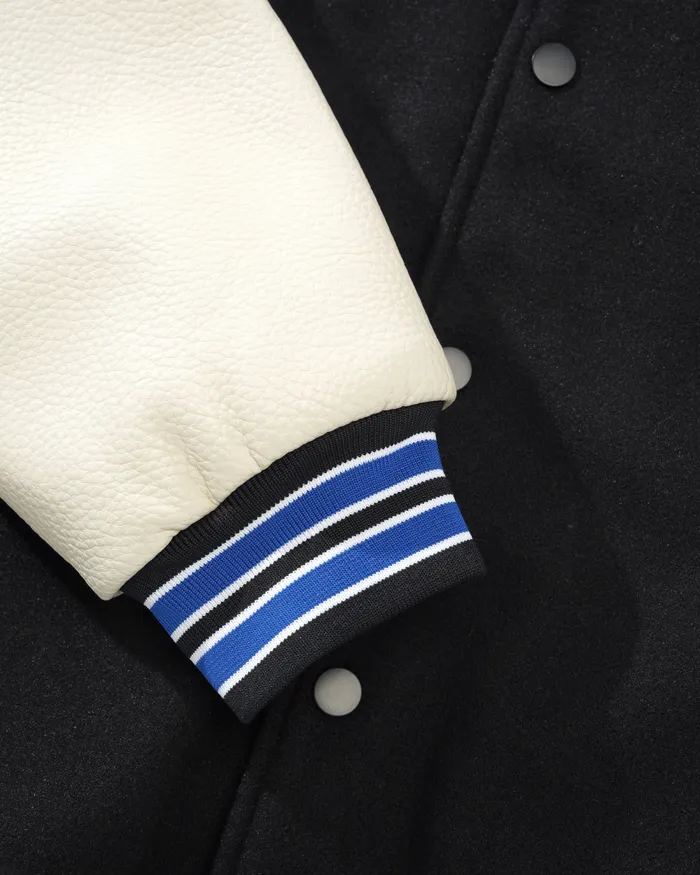 Jackets Men Butter Goods Blue Note Varsity Jacket Navy Cream Jackets Men Butter Goods Blue Note Varsity Jacket Navy Cream